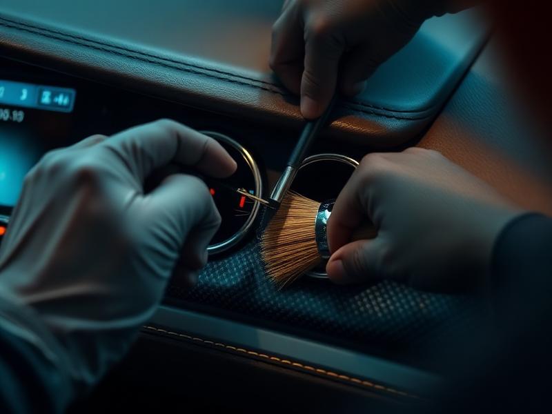 Meticulous detailing of a luxury vehicle