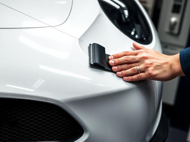 Precision application of clear paint protection film